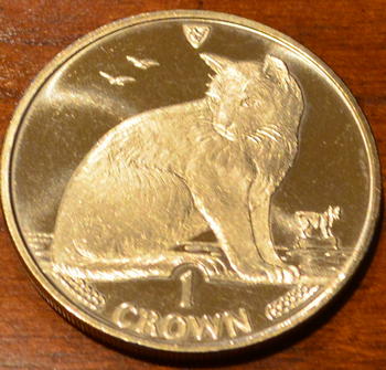 Isle of Man Alley Cat coin